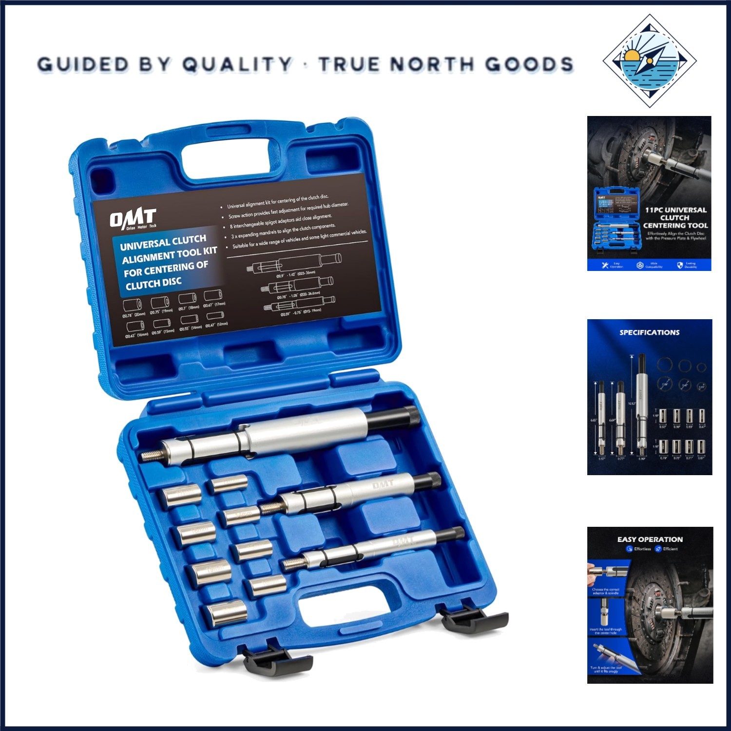 11pc Universal Clutch Centering Tool Set for Car and Light Truck Alignment