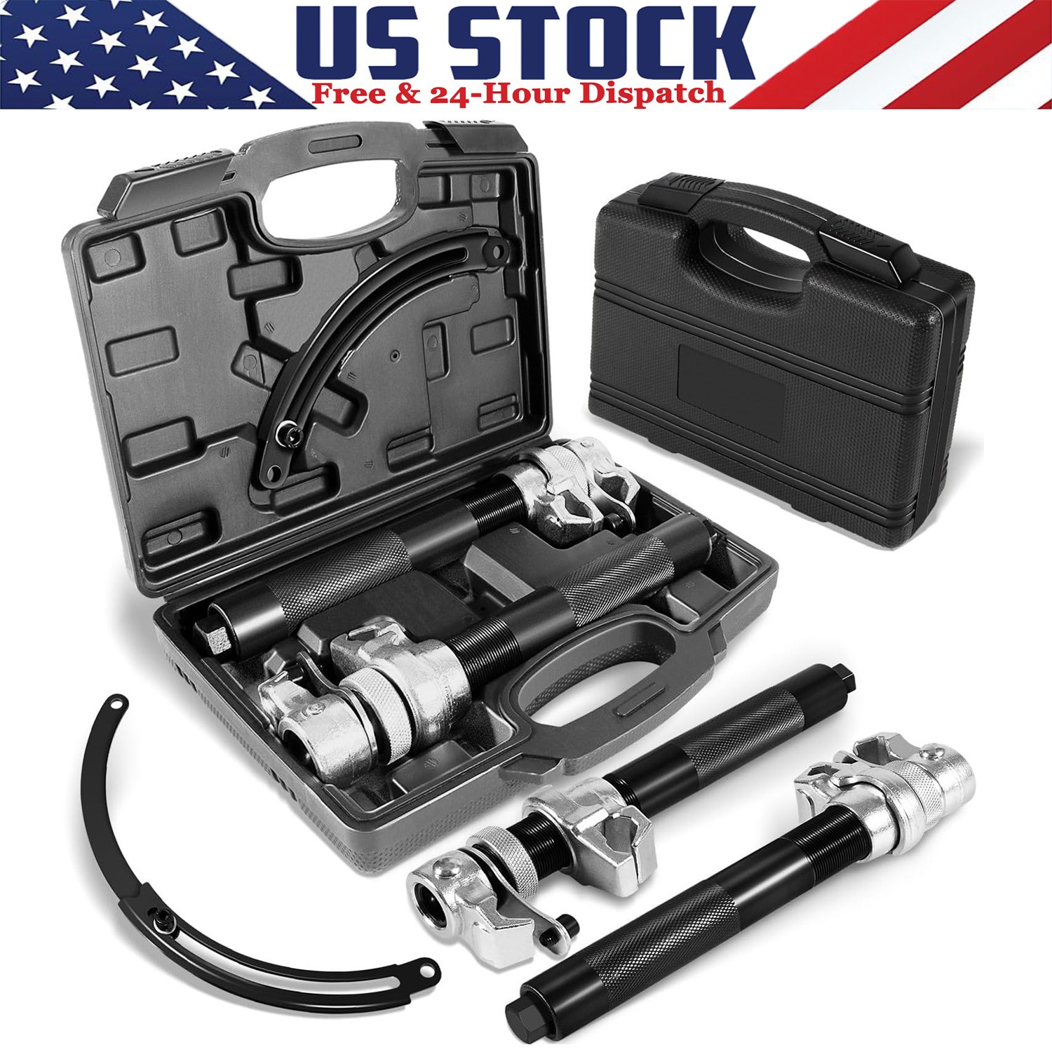 3 Pack Heavy Duty Coil Spring Compressor Strut Remover Installer Tool Suspension