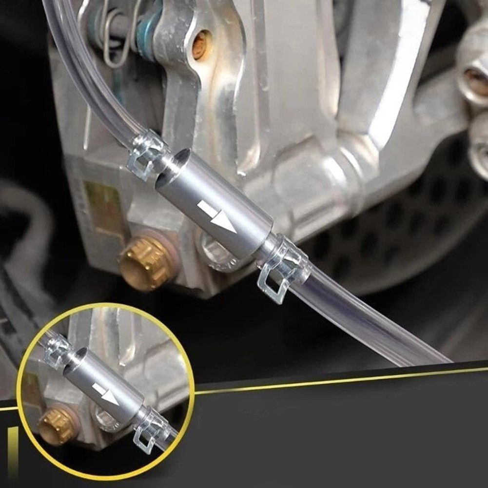 Brake Bleeding Hose, Motorcycle Brake Bleeding Kit with Check Valve3302