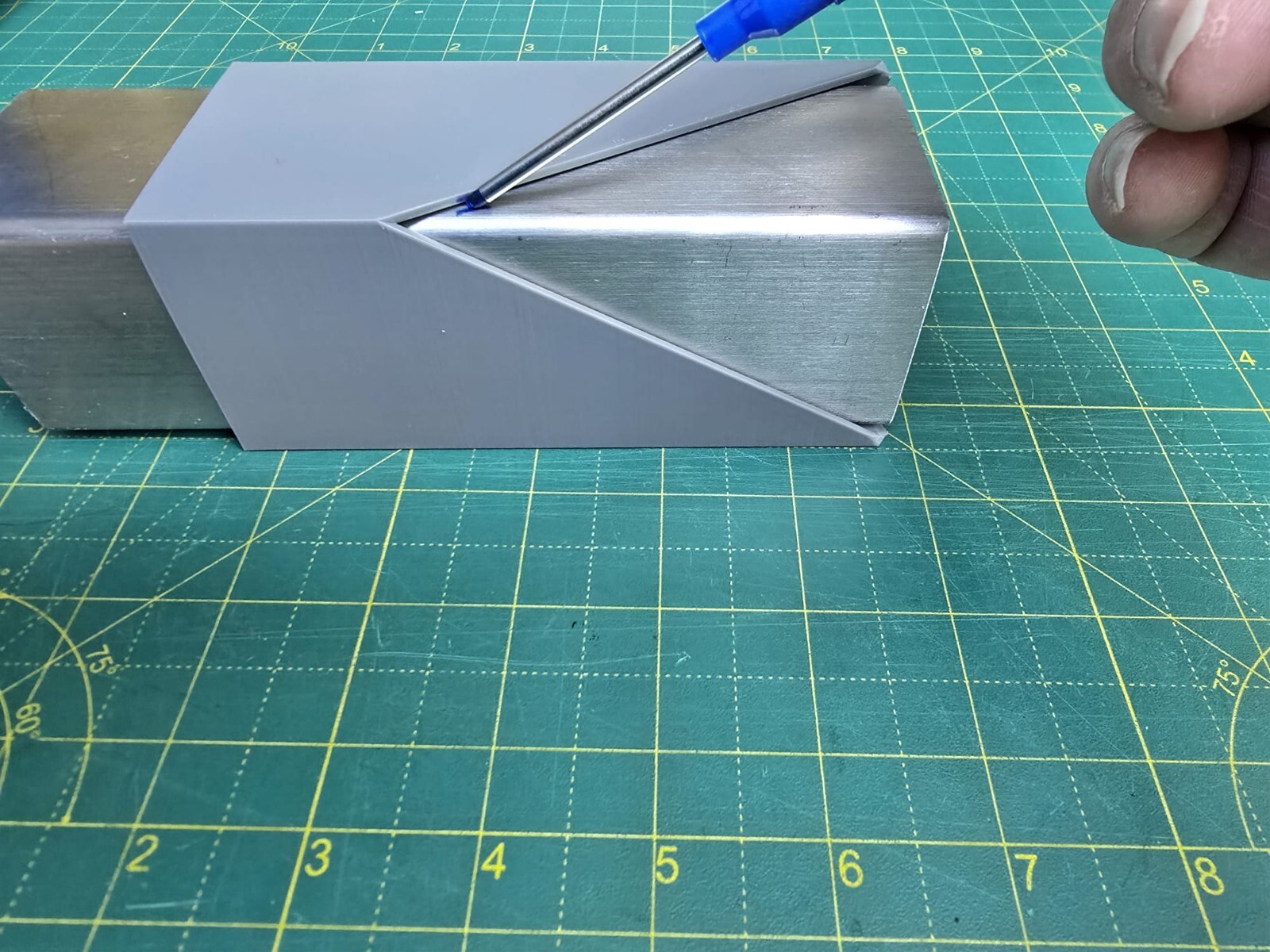 Box Section Marking Tool Gauge various sizes 20mm-100mm diamond 45 degree cuts