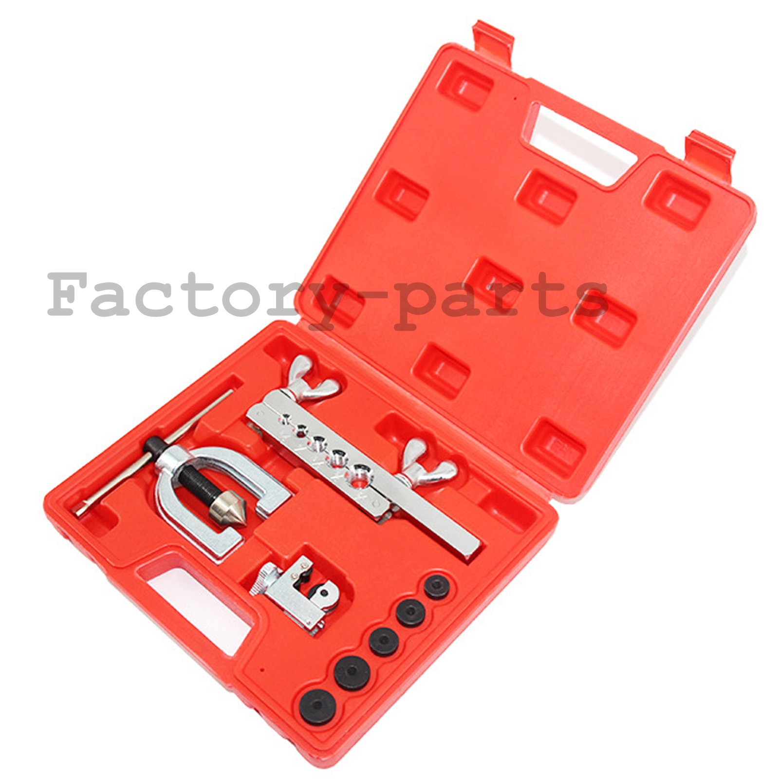 NEW Double Flaring Copper Aluminum Soft Steel Brake Line & Brass Tubing Tool Kit