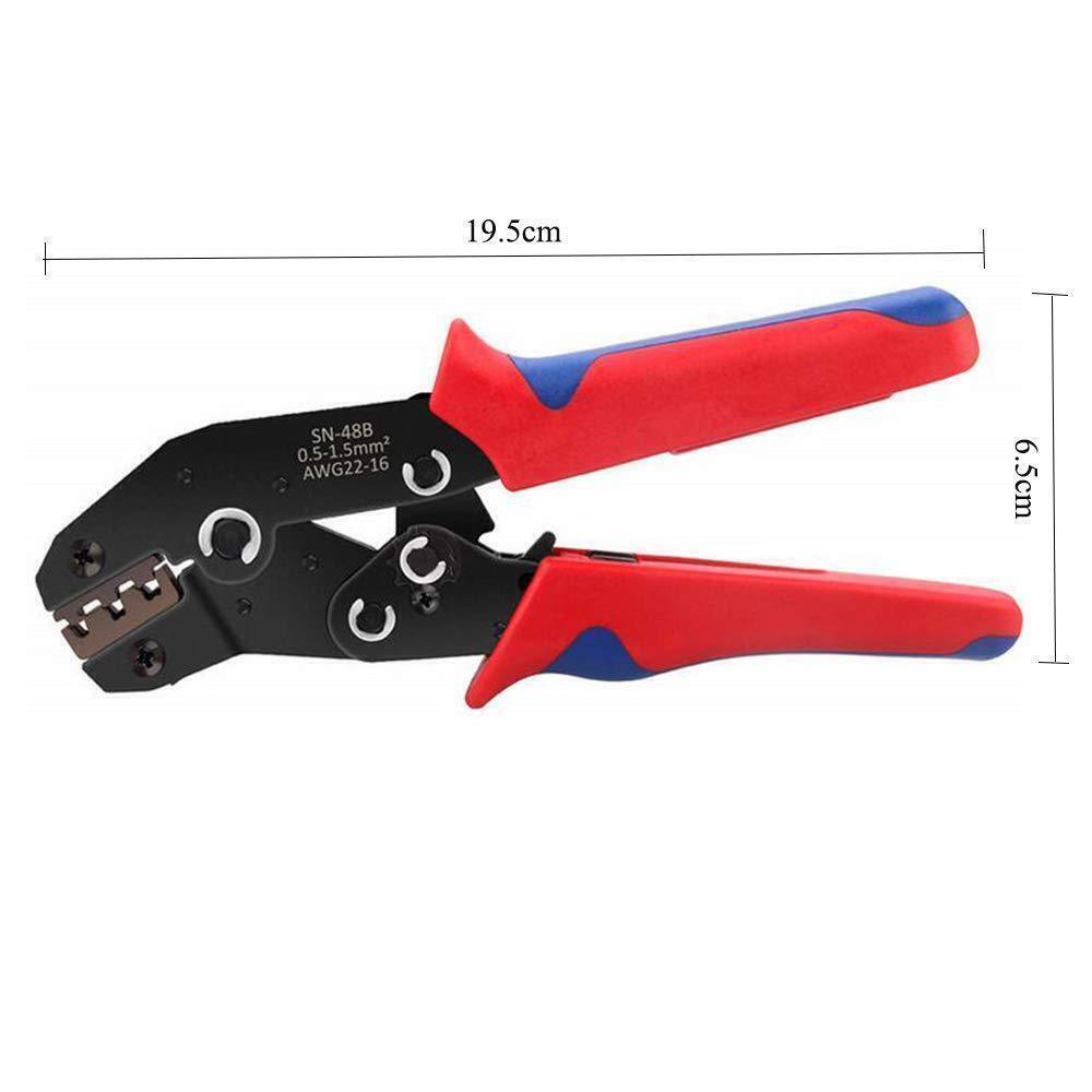 Insulated Cable Connectors Terminal Wire Crimper Pliers Ratchet Crimping Tool