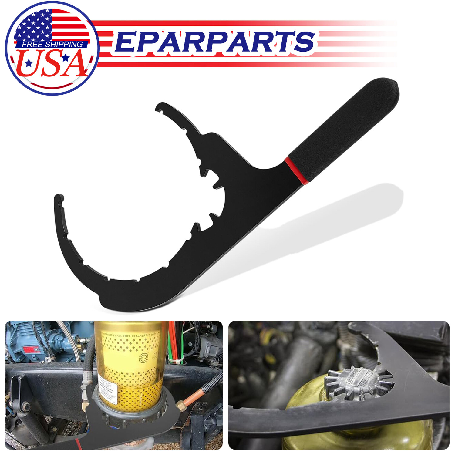 Diesel Fuel Filter Wrench Oil Filter Removal Tool 61110 for 6″ Davco Kenworth