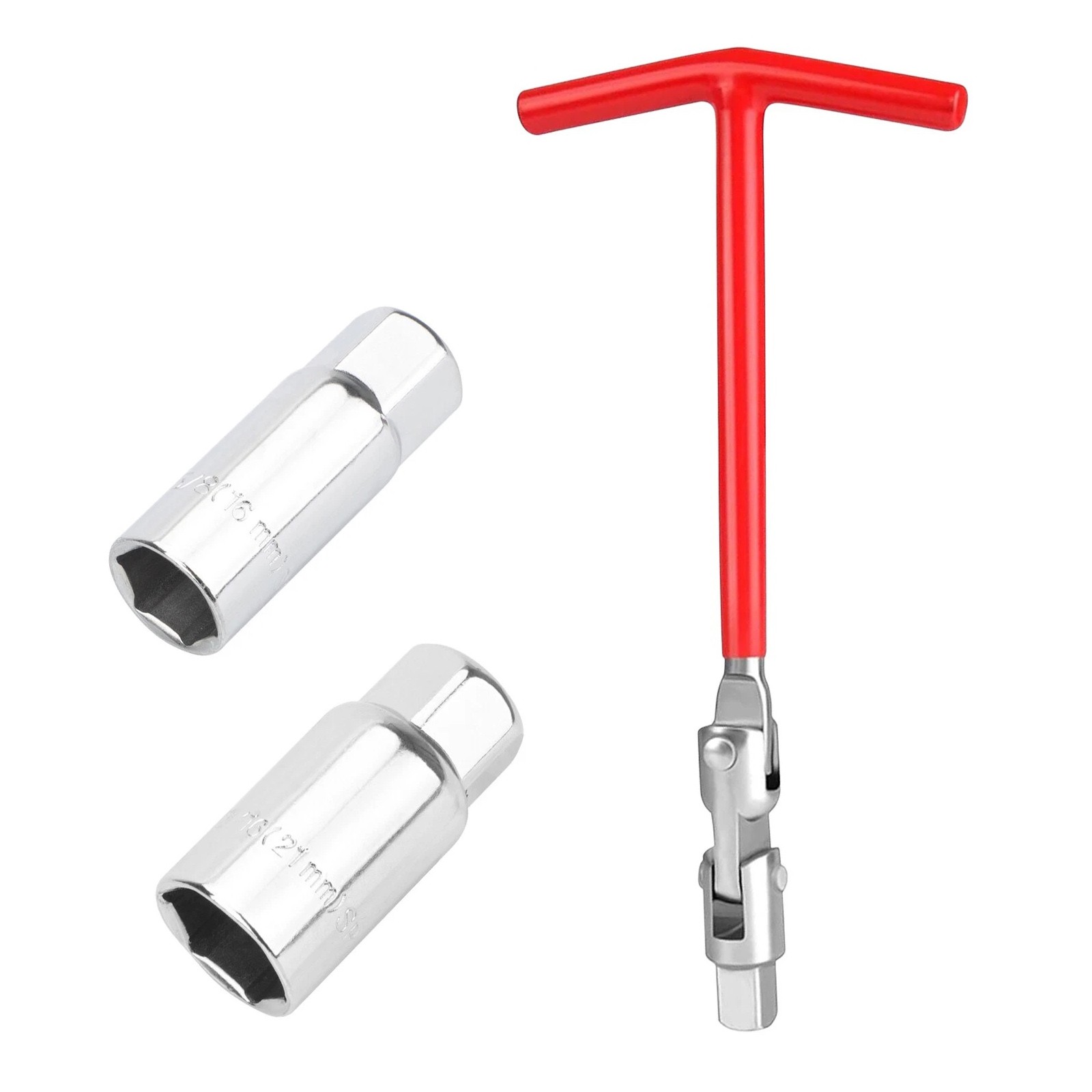 Universal Spark Plug Socket Wrench T-Handle 16mm 21mm for Car Truck Motorcycle