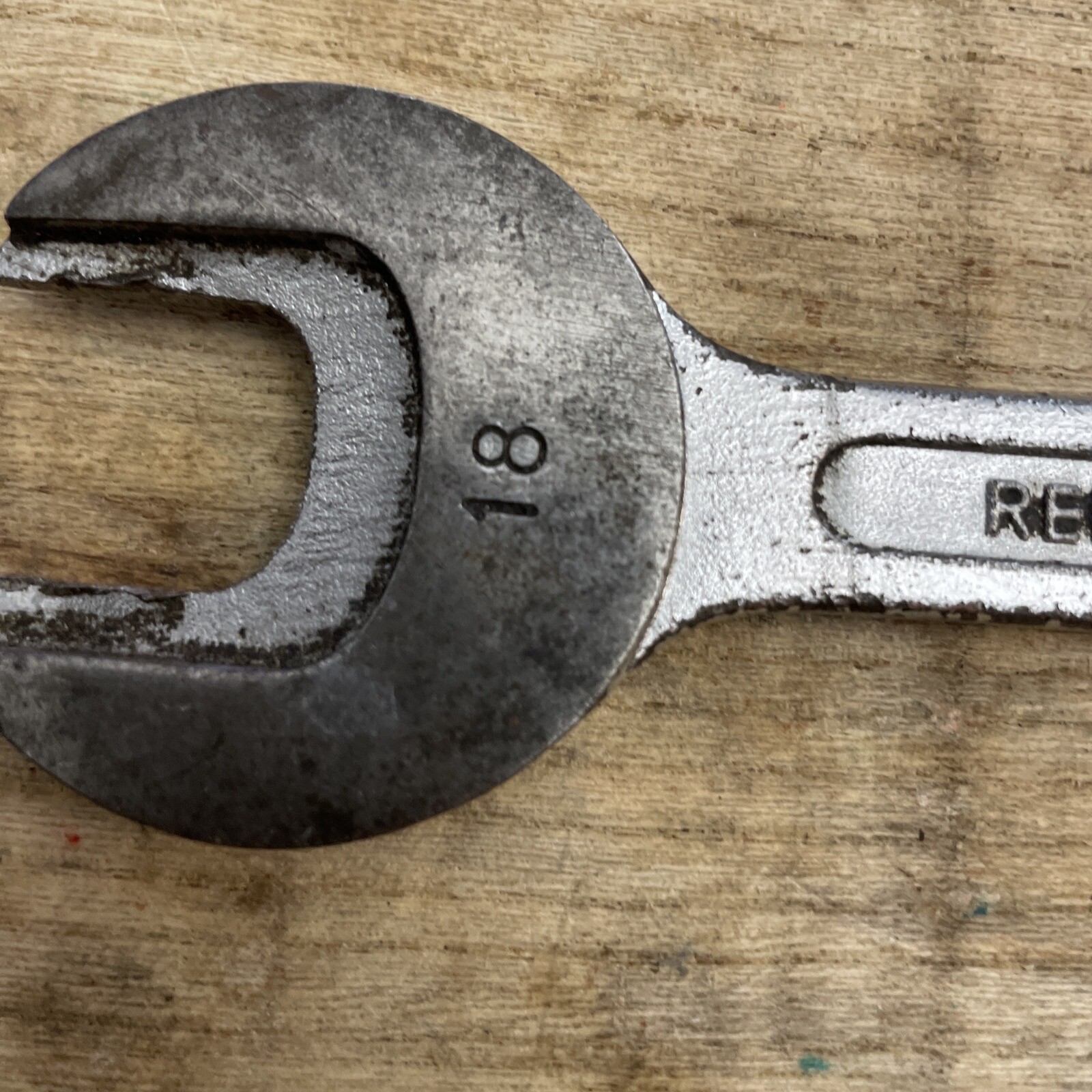 Vintage VAR Vanadium 17x 18 MM Offset Cone Wrench / Bicycle Tool Made in France