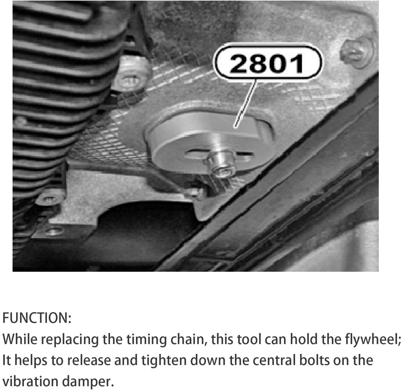 Flywheel Holder 2801 For BMW- N20 N26 Engines Flex Plate Lock Tool 83302222742