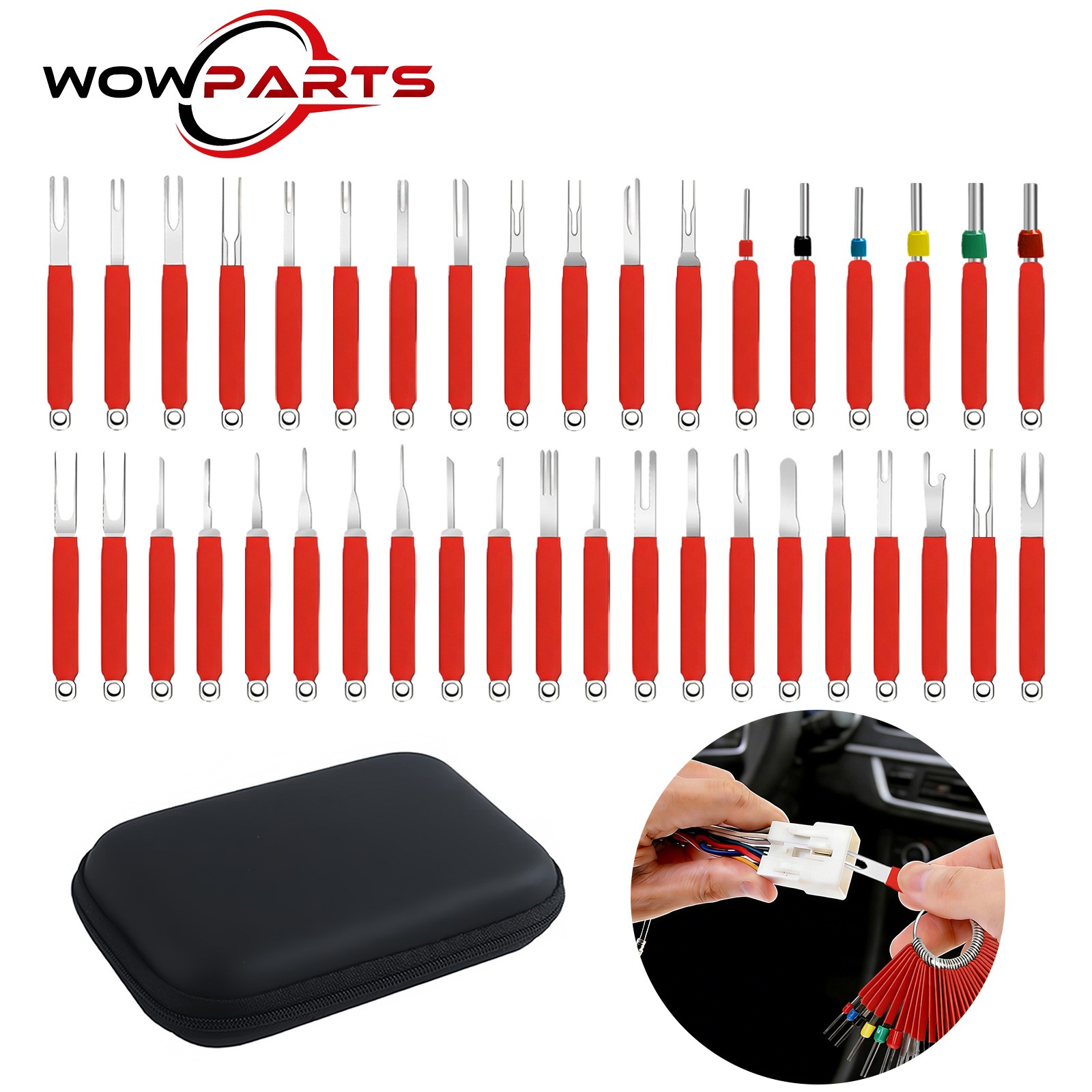 39x Terminal Removal Tool Kit Pin Extractor Electrical Wire Connector Depinning