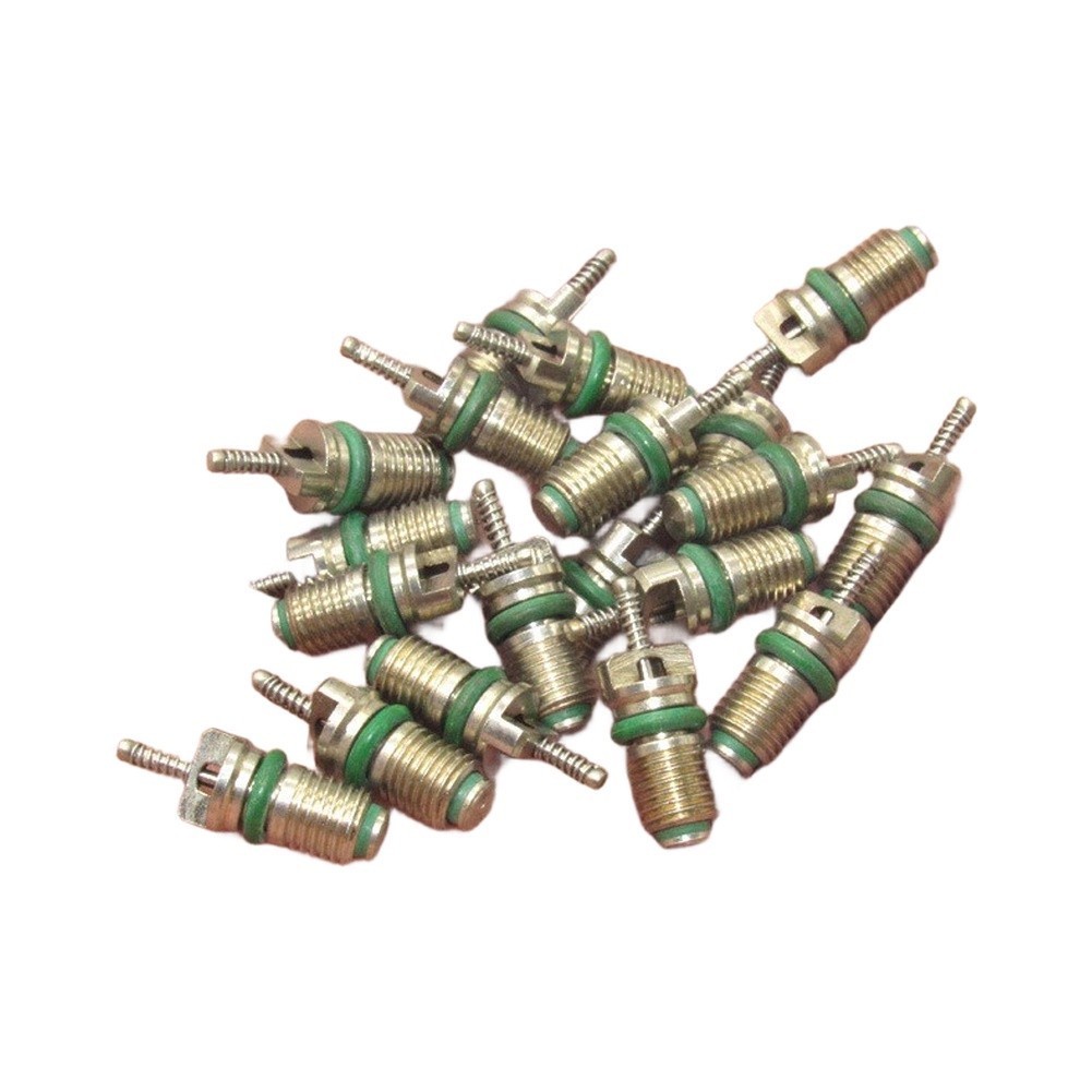 Brass AC Valve Core Kit 45PCS 8 Types for Auto Air Conditioning Systems