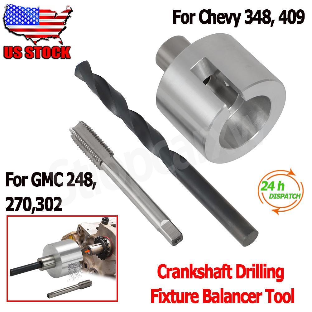 Crankshaft Drilling Fixture Balancer bolt Kit For GMC Chevy 283 327 250 235 261