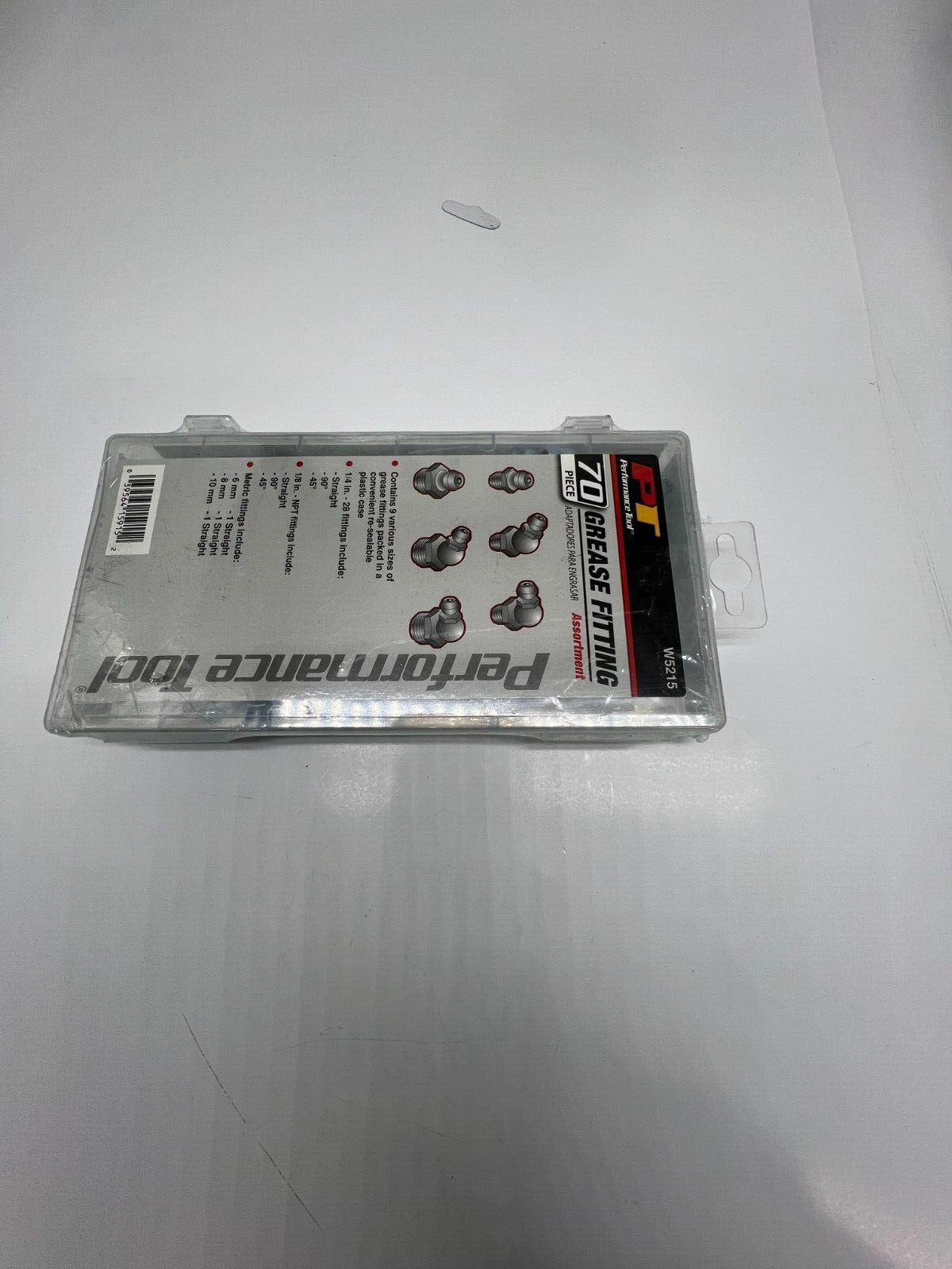 Performance Tool 70 Piece Grease Fitting Assortment W5215 Straight 90 45 1/4