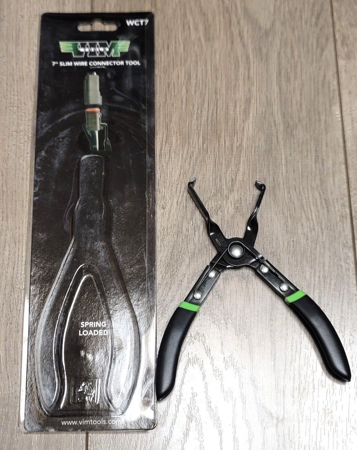 Vim Tools 7″ Spring Loaded Slim Wire Connector Pliers #WCT7