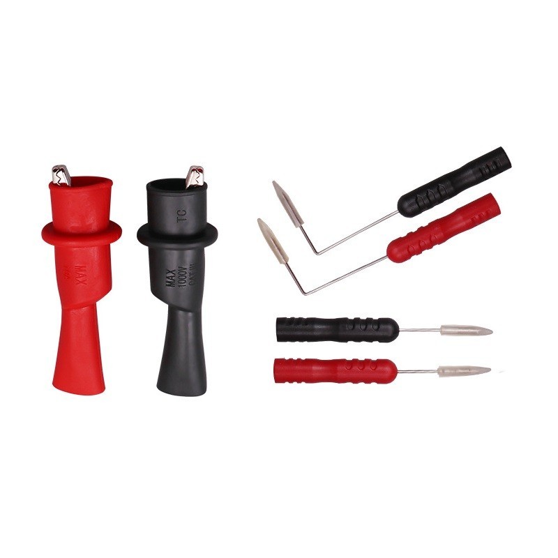 Multimeter Test Leads for Replacement Probe with Insulated For ALLIGATOR Clips