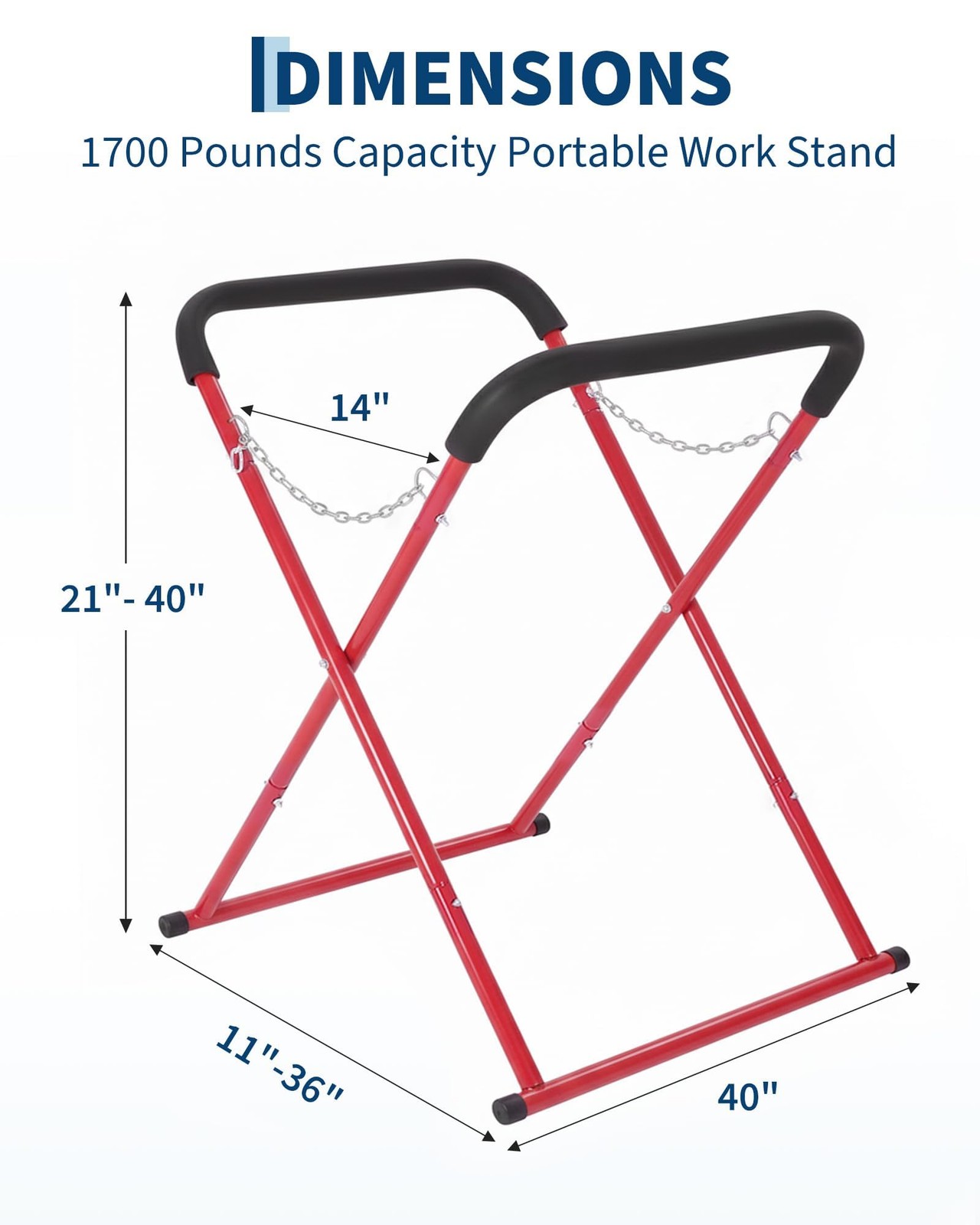 ⛳500LBS Portable Workbench Folding Work Stand for Garage,Shop Adjustable SET 2/4