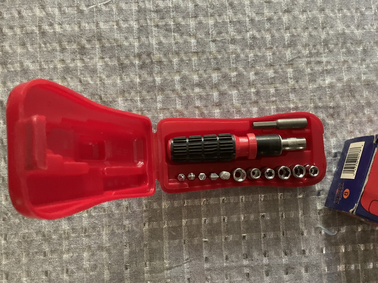 RACE CAR CASE TOOL KIT RED OB TOOLS VINTAGE OLD NOVELTY
