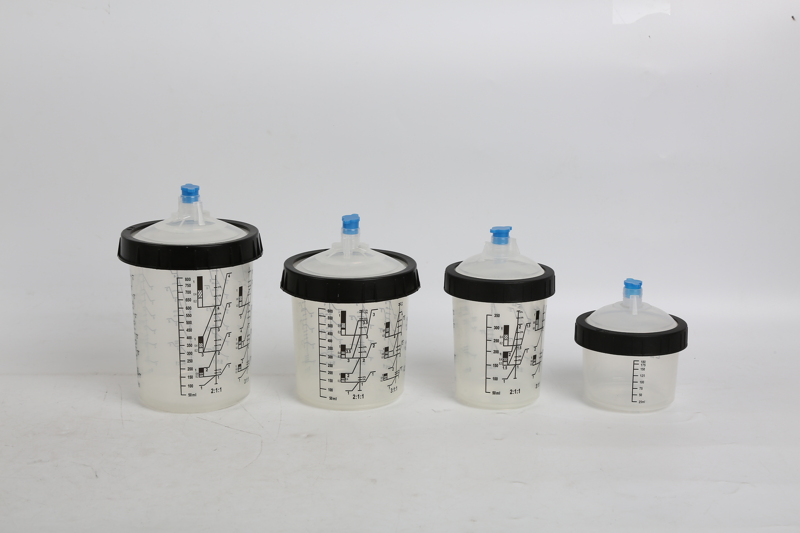 6-27 Oz Hard Cups & Retainer Rings, Disposable Paint Spray Gun Cup Liners & Lid