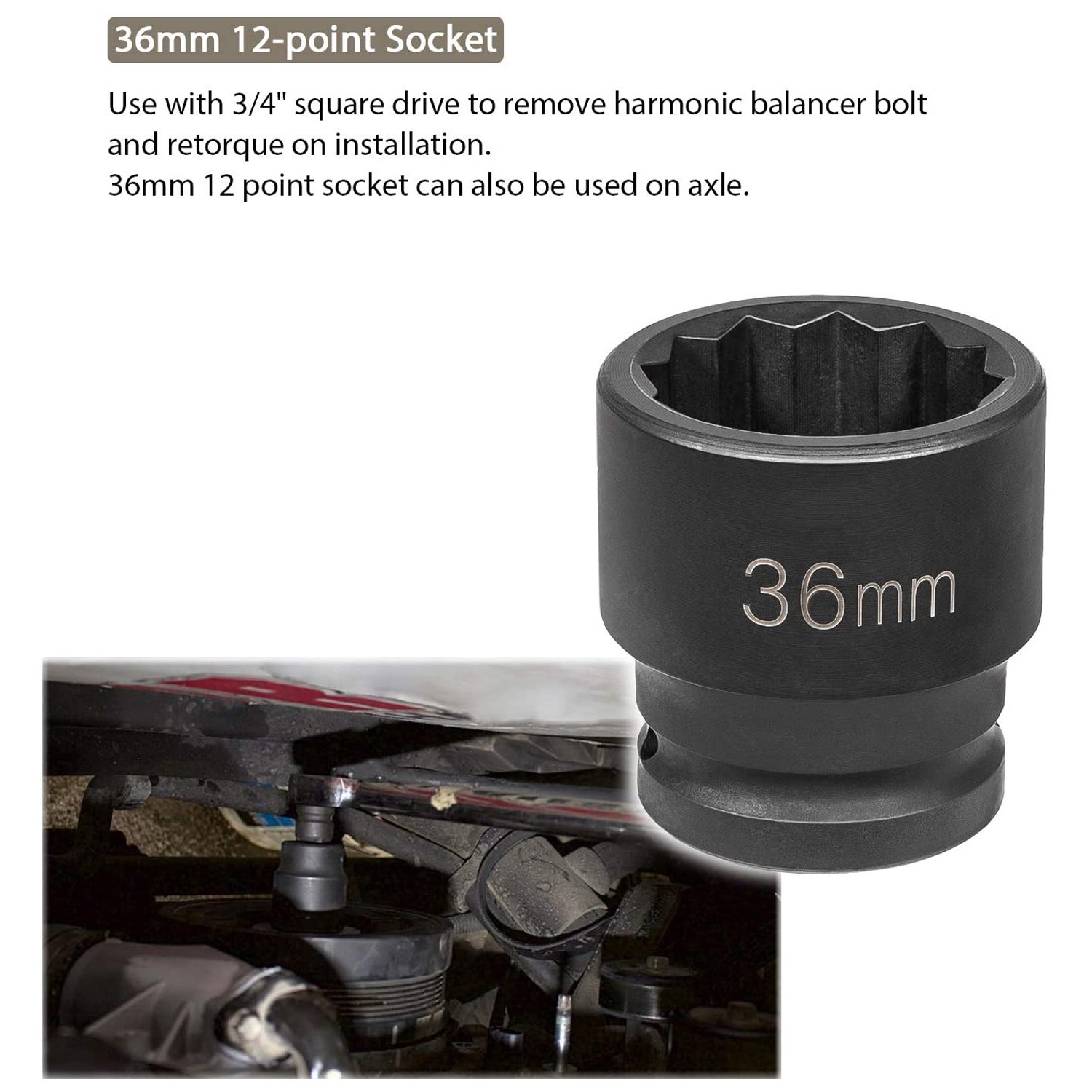 22100 Flywheel Locking Tool Socket Holder Bolt AM-J-44643 S A B for 6.6L Duramax