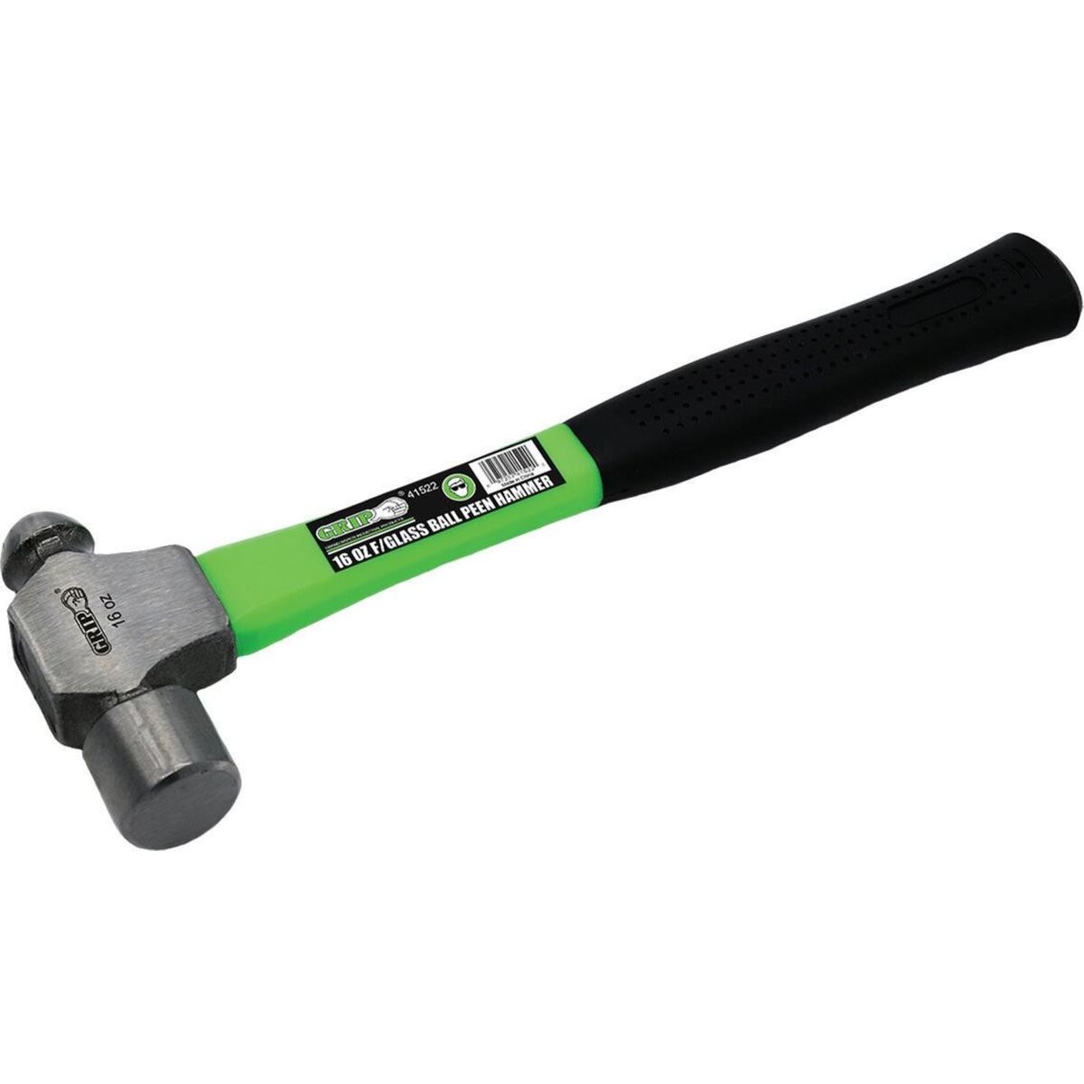 Grip On Tools 16 oz. Fiberglass Ball Peen Hammer 41522