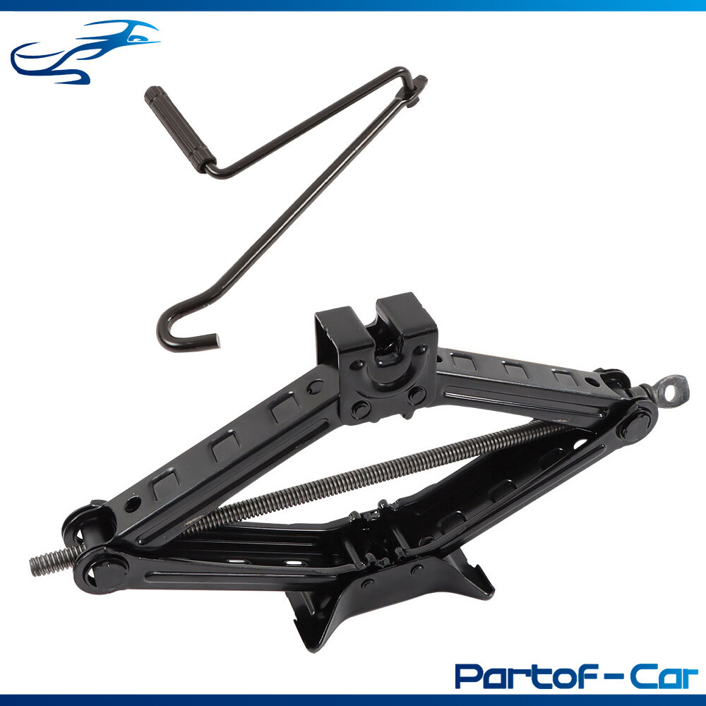 Hand Operated Scissor Jack Lift w/ Handle Crank Car Tire Repair Tool 2 Ton