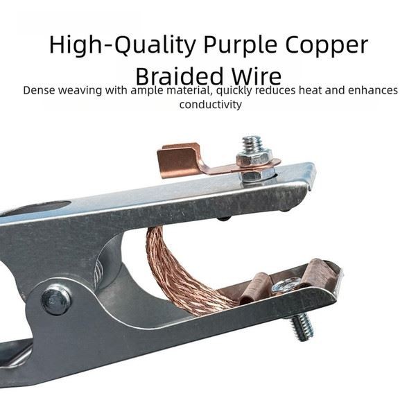 Heavy Duty 500A Welding Ground Clamp Copper Nickel Plated with Magnetic Base