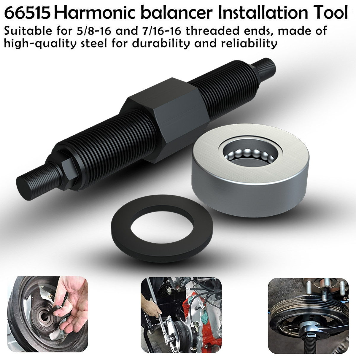 66515 Harmonic Balancer Installation Tool For Chevy BBC,SBC Engine New