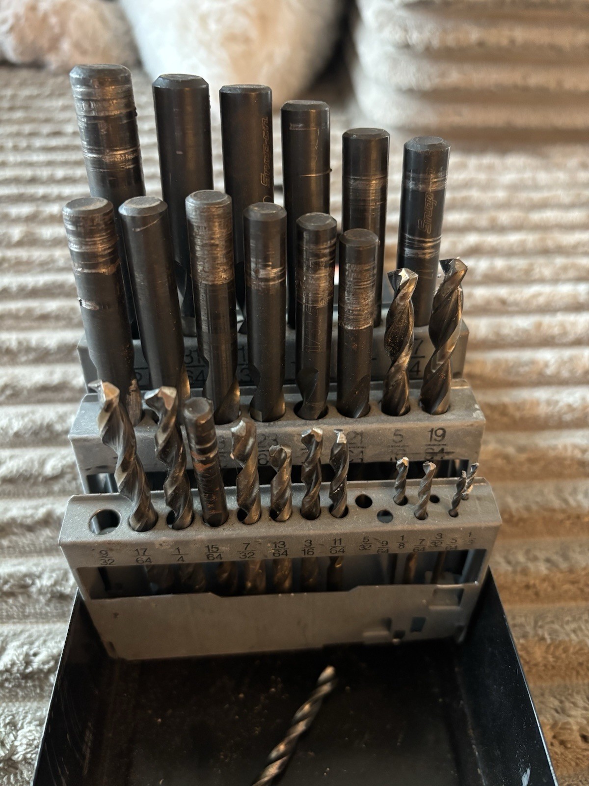 Snap-On Drill Bit Set Incomplete Set as Shown in Pictures
