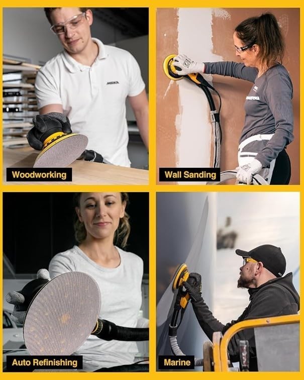 Mirka Abranet 6″ Hook & Loop Sanding Discs 120 Grit 50 Pack Mesh Abrasive