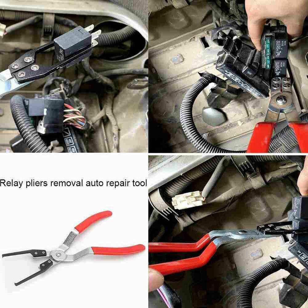 Automotive Relay Clamp Fuse Puller Car Vehicle Remover Pliers Clip Hand Tool ##
