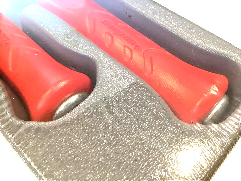 New Snap-on™ 2-piece Red Heavy Duty STRIKING Carbon Scraper Set CSAS200R