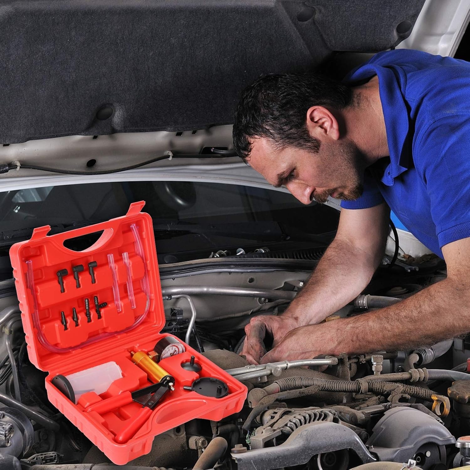 Multi-Functional Automotive Testing Kit for Brake Fluid and System Diagnostics