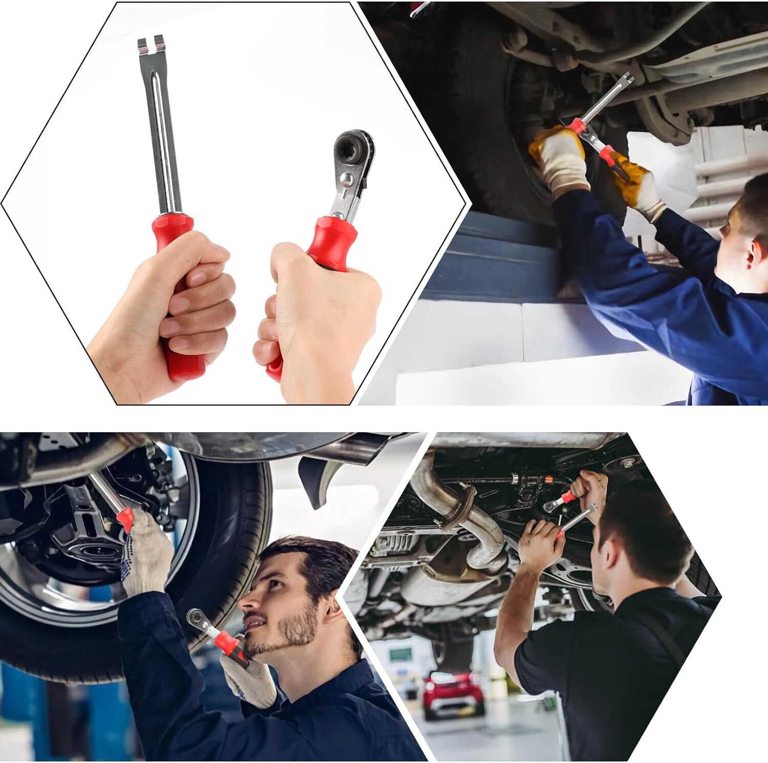 Automatic Slack Adjuster Release Tool and Wrench Set，Ratcheting Wrench Tools
