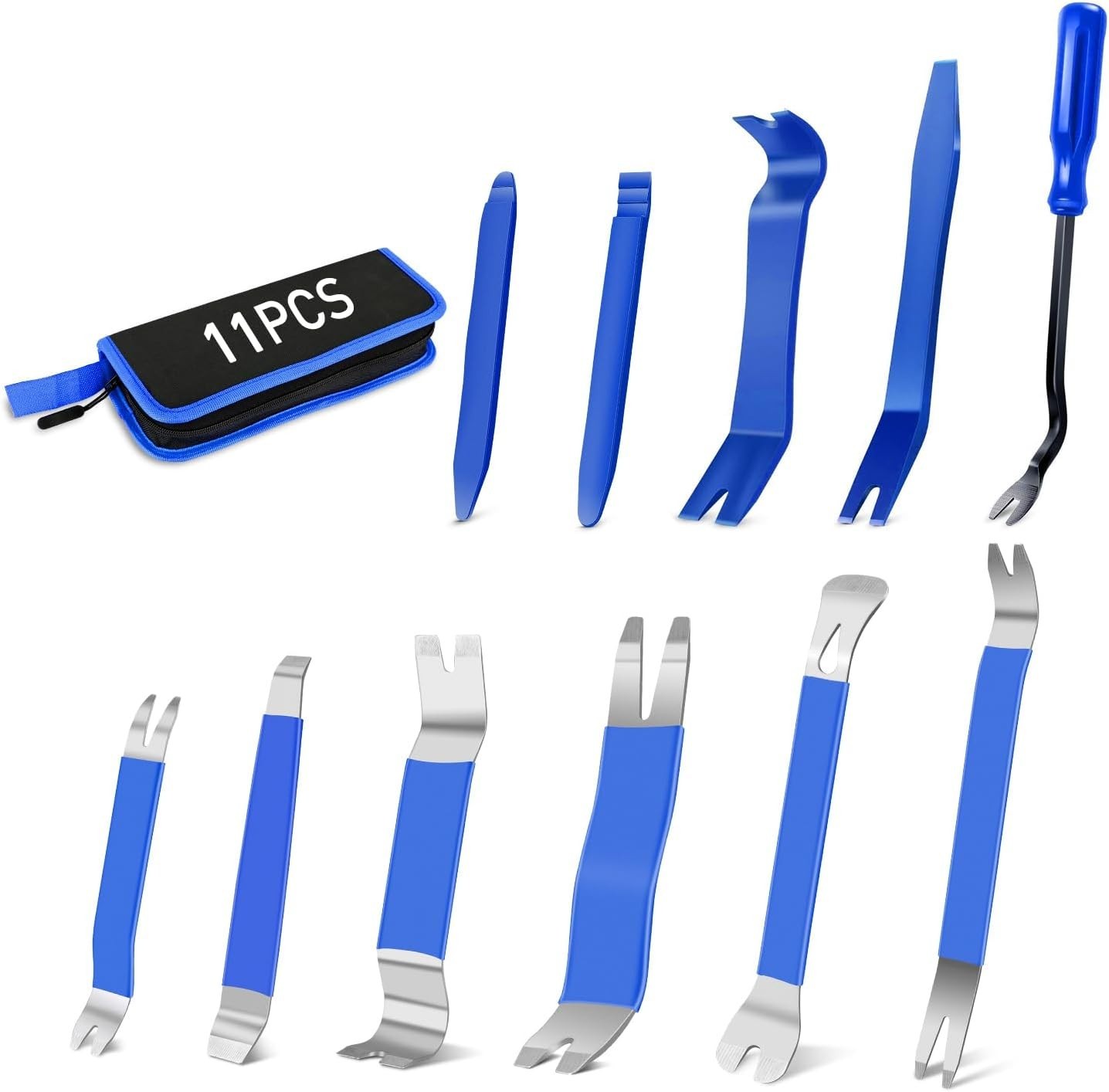 11PCS Trim Removal Tool Set – Durable Metal & Nylon for Automotive Use