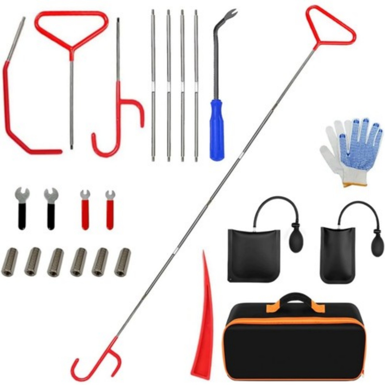 23Pcs Emergency Auto Tool Window-Car Door Release Secure Tool Kits Car Supplies