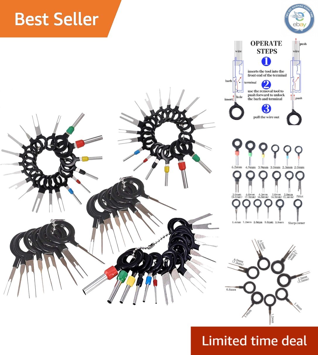 High-Quality 70-Piece Car and Motorcycle Terminal Removal Tool – Safe & Durable