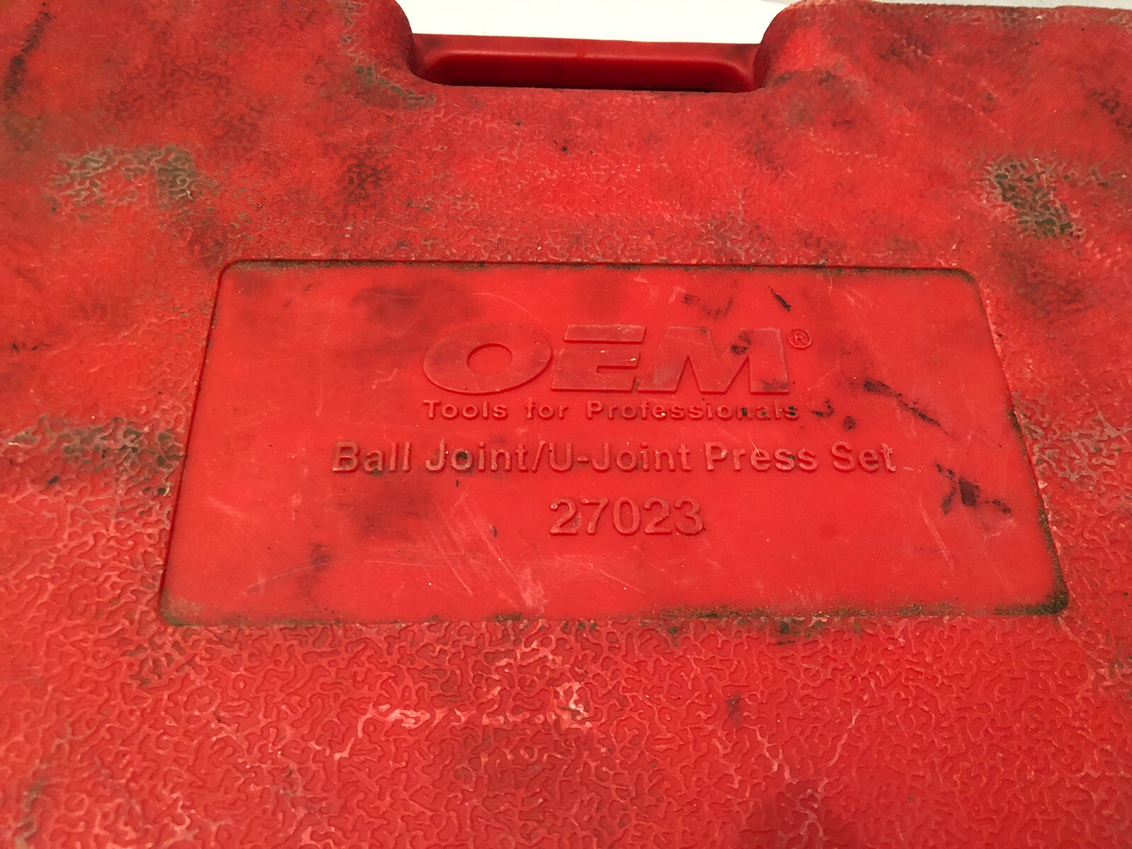 OEM Tools 27023 Ball Joint U Joint Press Set One Adapter Missing – In Hard Case