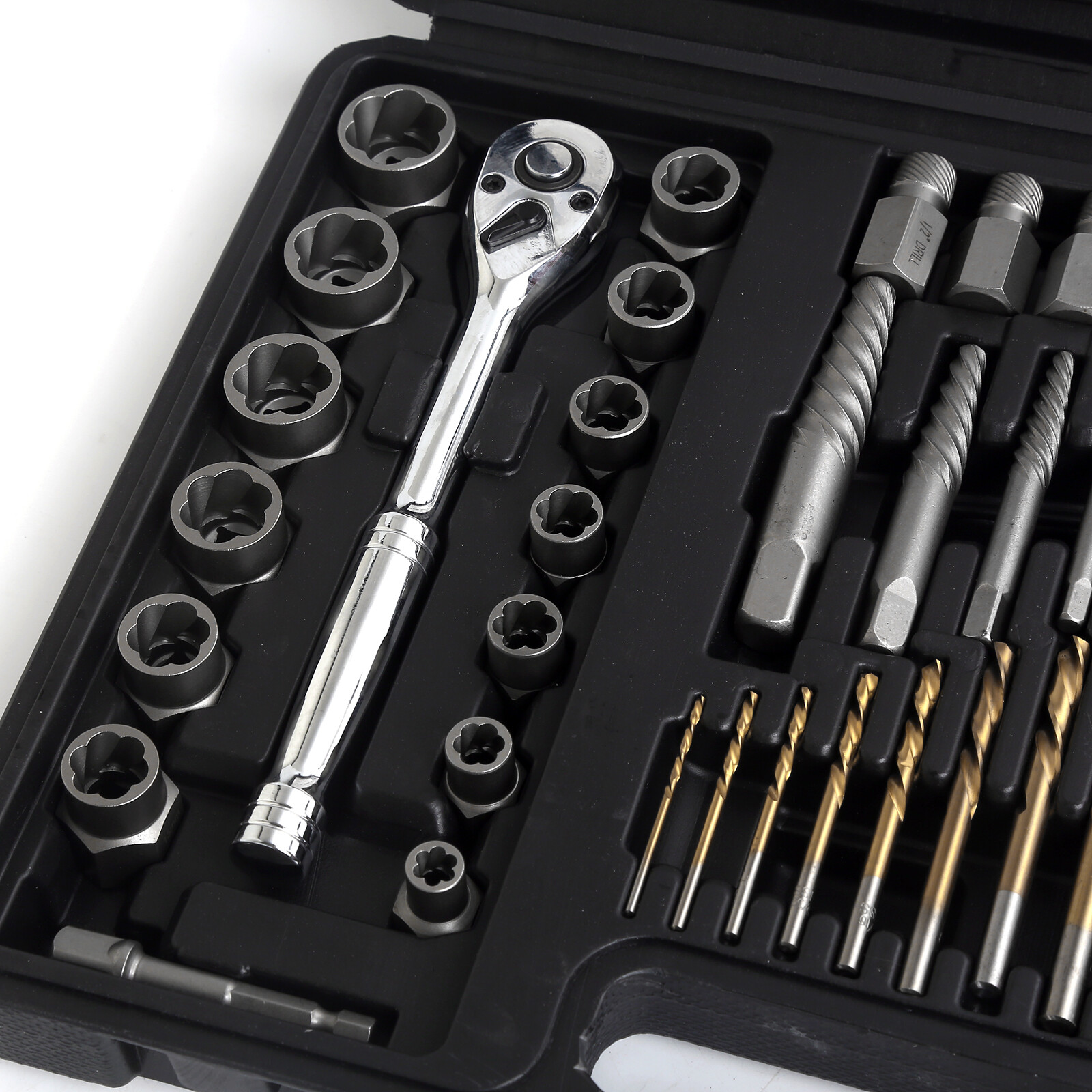 Broken Screw/ Bolt/ Studs/ Socket/ Extractor Remove Tool Set, Drill Bit Kit 50pc