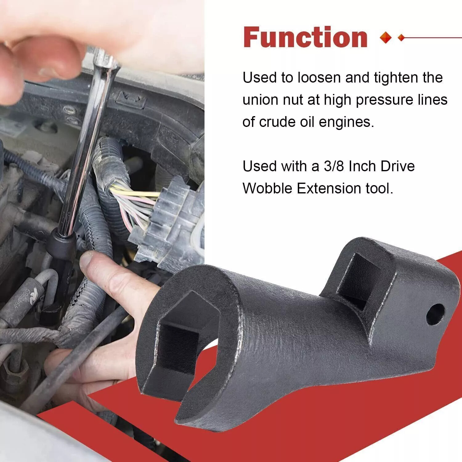 Injector Cup Remover & Engine Barring Timing Tool for Detroit Diesel DD15 DD16