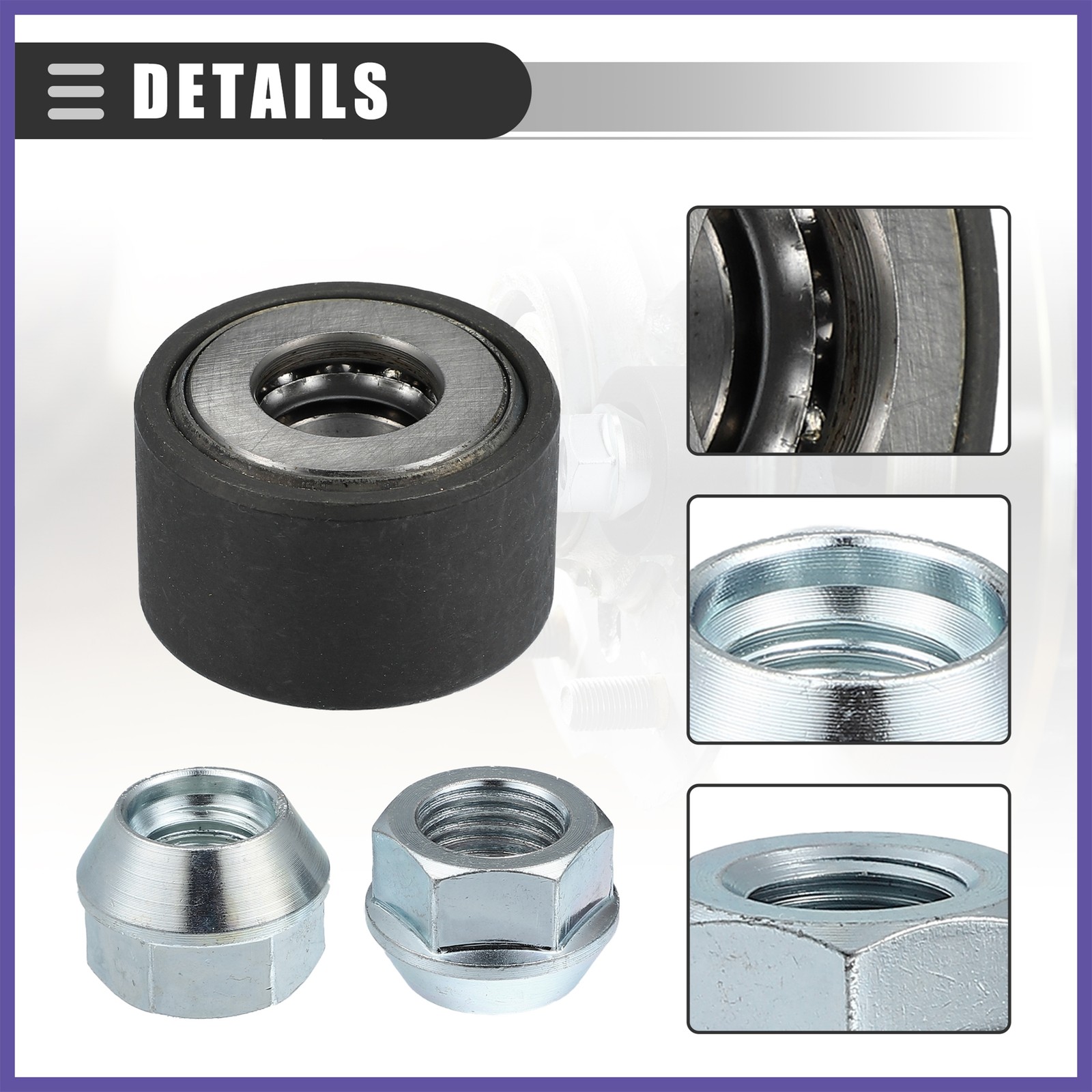 1 Set Wheel Stud Installer Tool Iron w/ 3/4″ Hex Wheel Lug Nuts