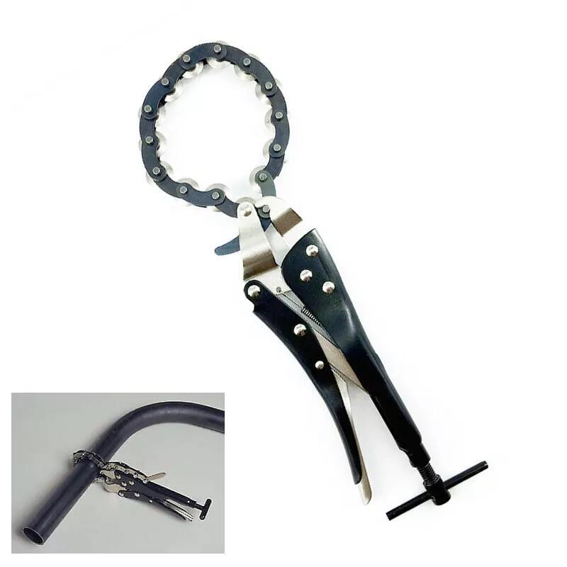 Exhaust Pipe Cutter Multi Wheel Chain Lock-grip Pliers Pipe Tube PCS Wrench Tool