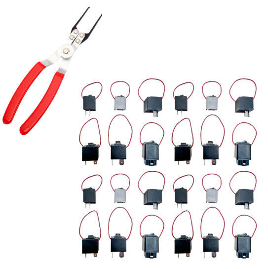 Relay Bypass Switch 24 pcs 9038A for Automotive 12V Motors Fuel Pump Test