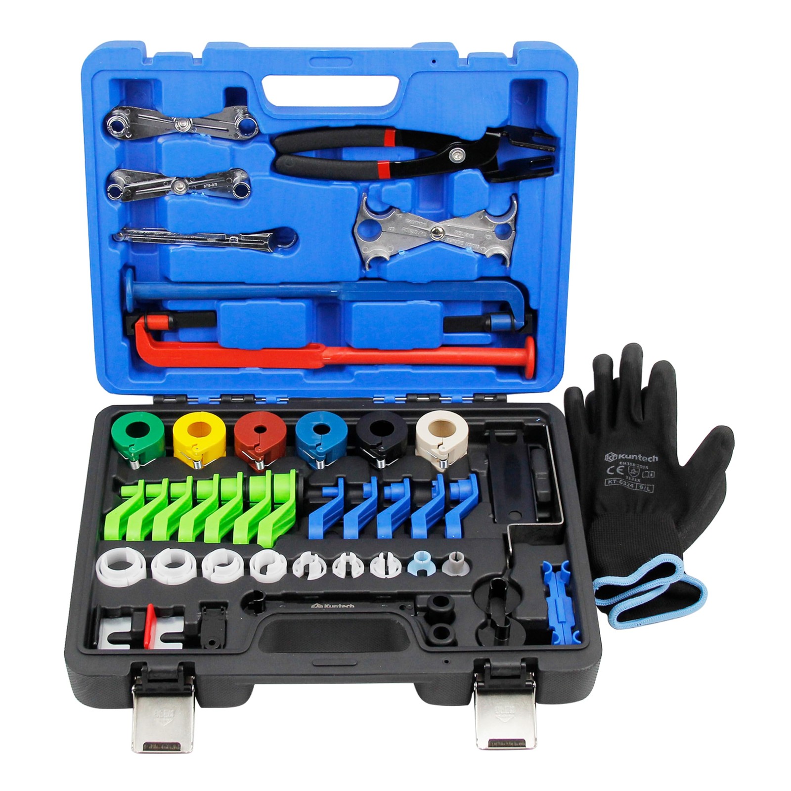 Kuntech 45pcs Master Quick Disconnect Tool Set, Fuel Line Disconnect Tool Kit…