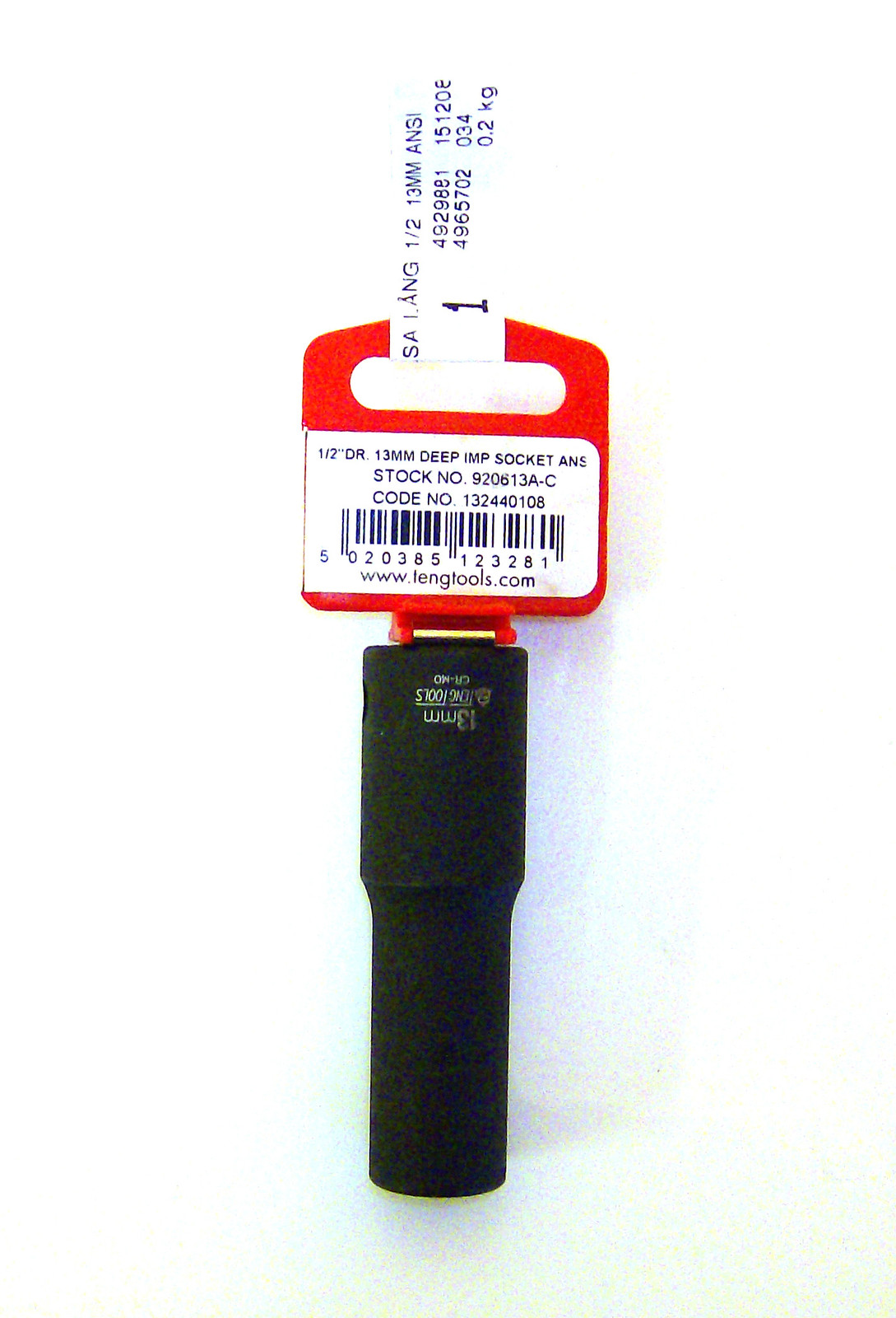 Teng Tools walled power deep socket 13MM 132440108 1/2” drive 920613A-C ANSI