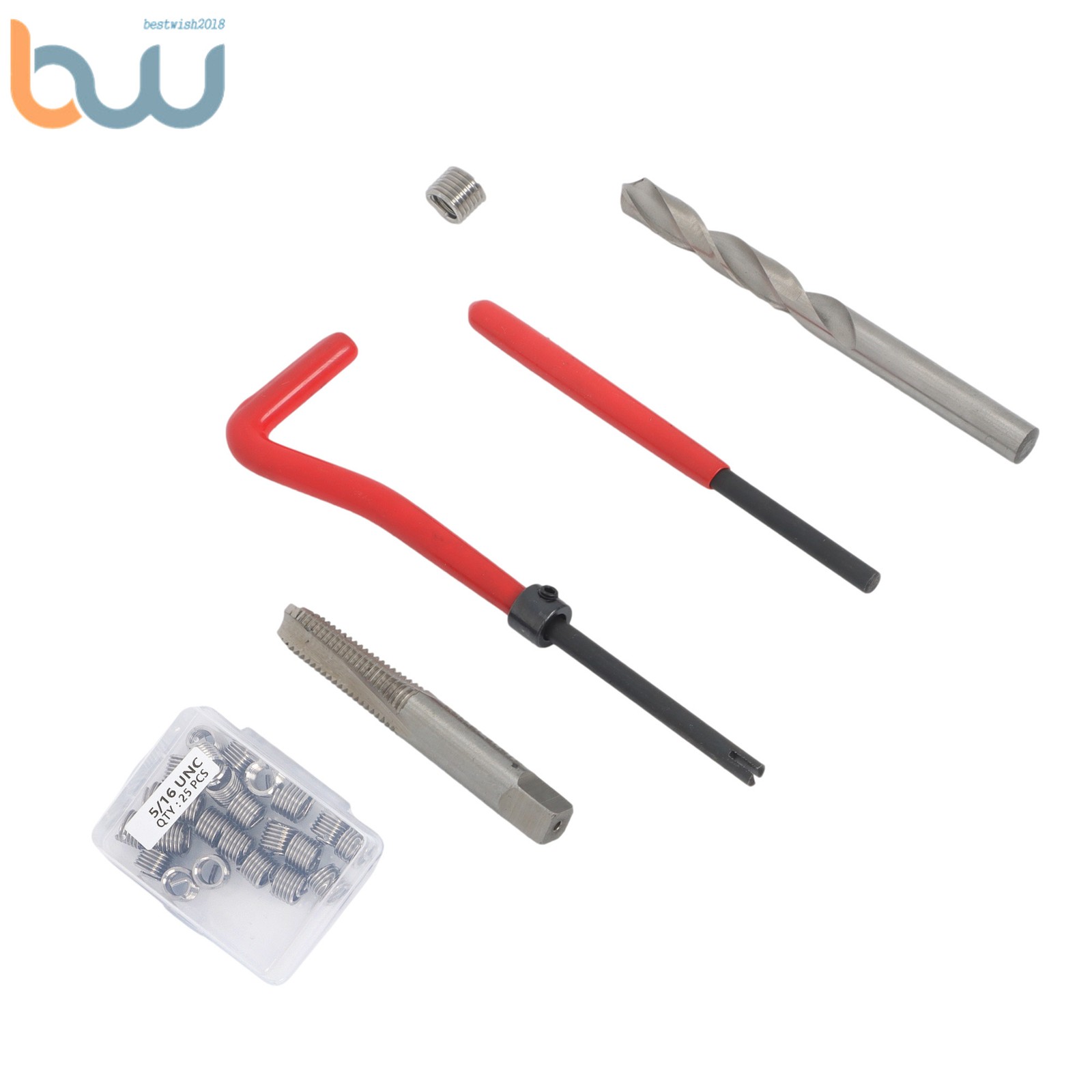 Universal Metric & SAE Rethreading Tool Set Helicoil Thread Repair Kit 261-Piece