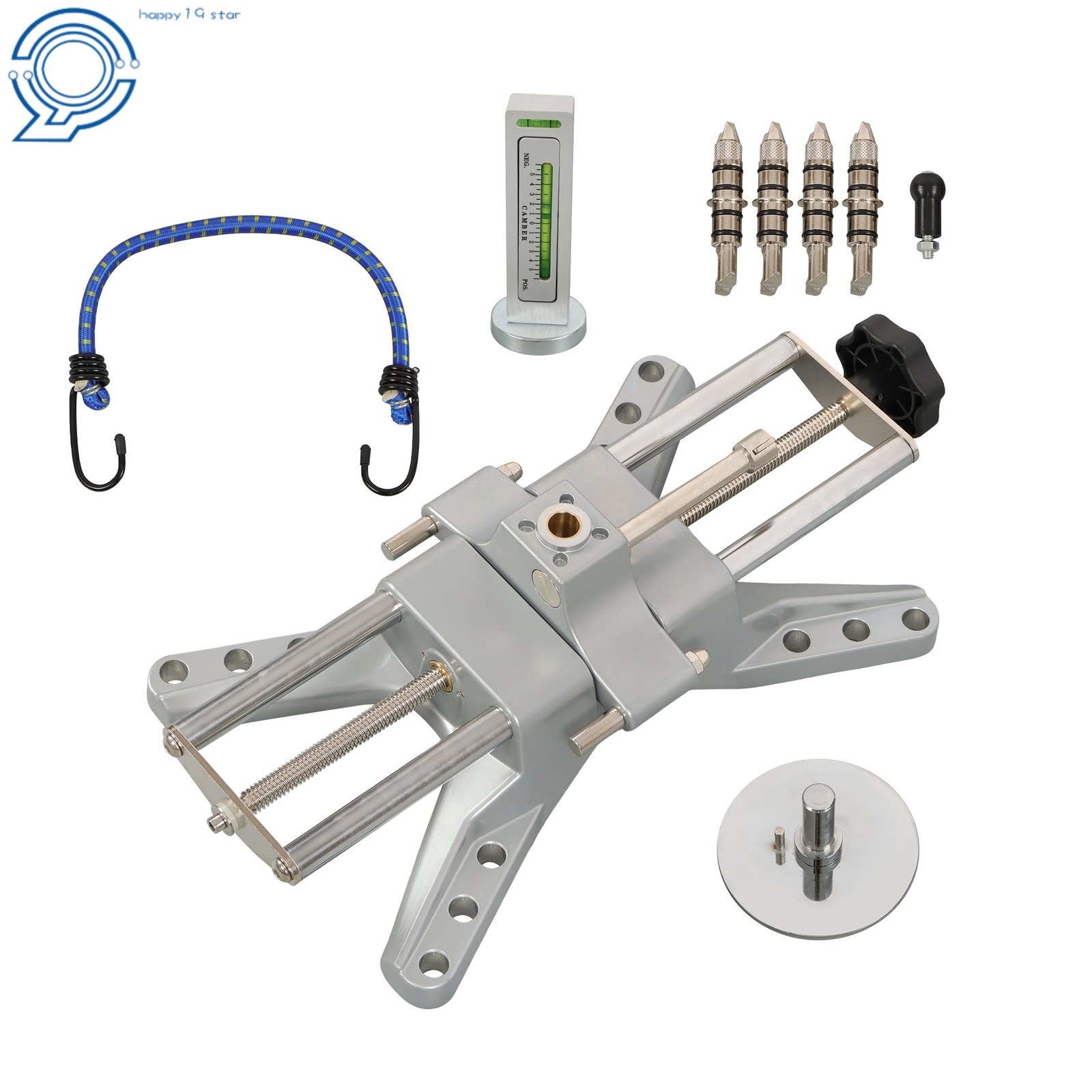 3D Wheel Alignment Rack Tool Wheel Clamp with Adapter for Magnetic Gauges