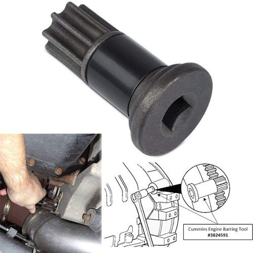 Engine Barring/Rotating Flywheel Turning Tool Set For Paccar, Cummins B C Series