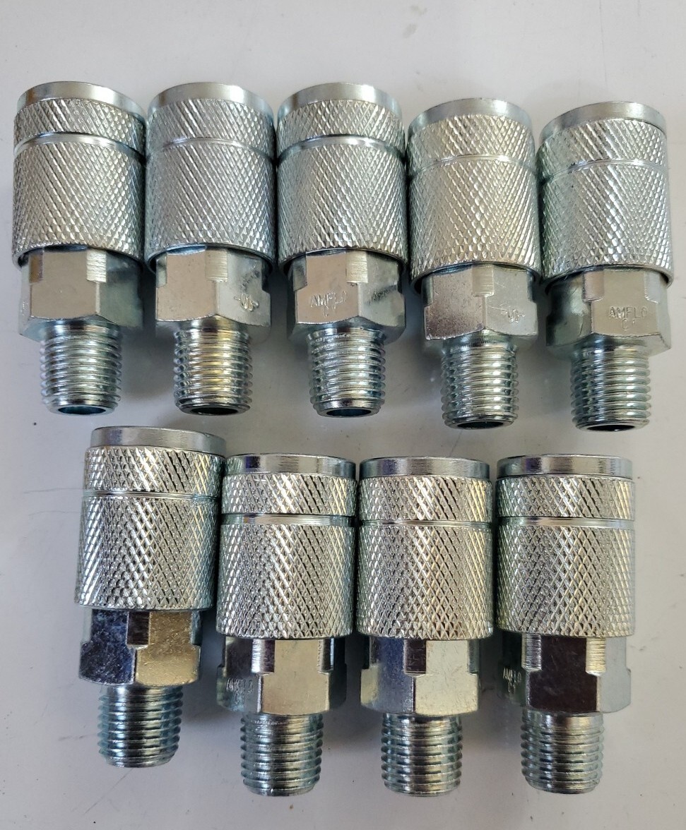 9 Amflo C1 1/4″ MNPT Air Coupler for Automotive Style / Type-C Fittings #C1
