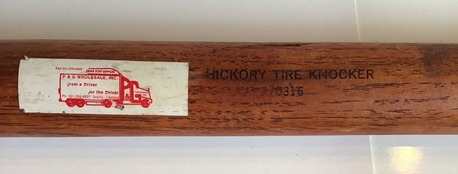 Solid Hickory Tire Knocker 19” Club Anti-Slip Grip Trucking Trucker