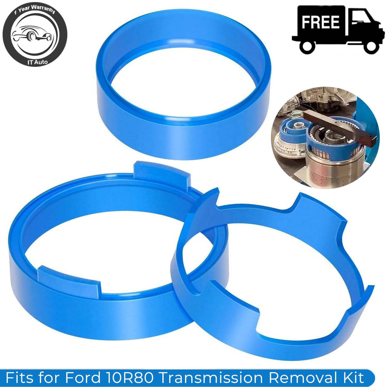 For Ford 10R80 Transmission Removal Kit 10R80 Ring Tool Piston Compressor Tool