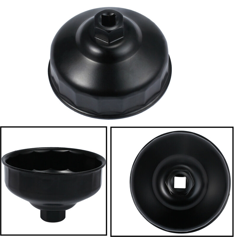 86MM 16 Flute Oil Filter Wrench Housing Cap Remover Tools For BMW Volvo Aluminum