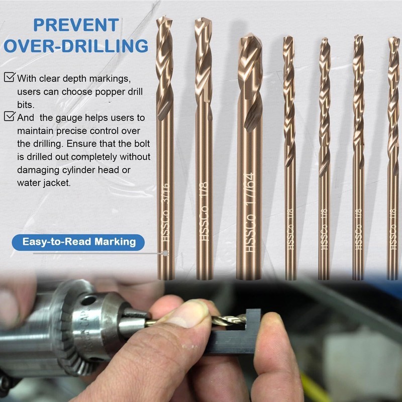 71600 Exhaust Manifold Drill Template Kit For Ford V10 2V 3V Triton 4.6 5.4 6.8L