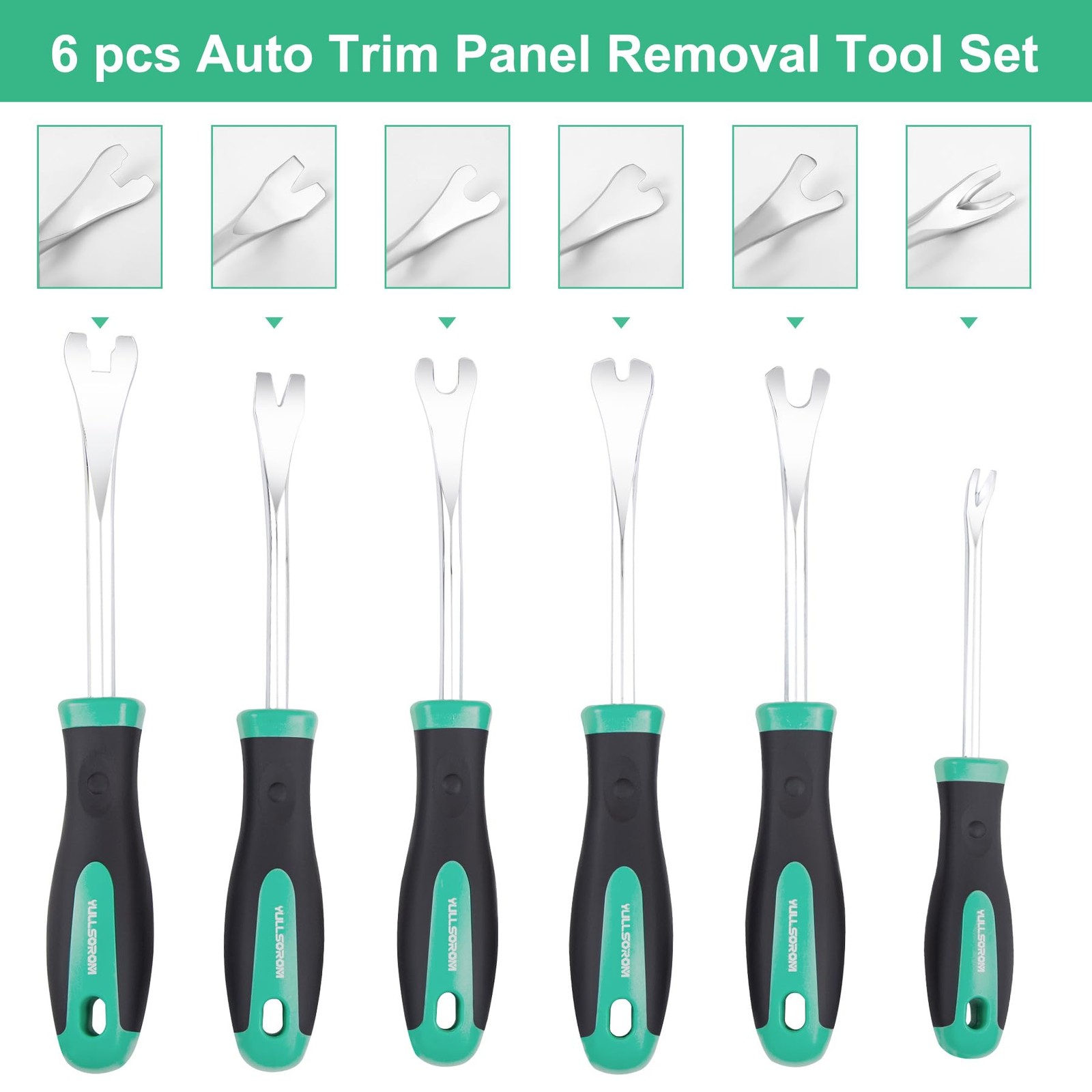 6 Piece Auto Trim Panel Removal Tool Set with Soft Grip,Car Upholstery Remova…